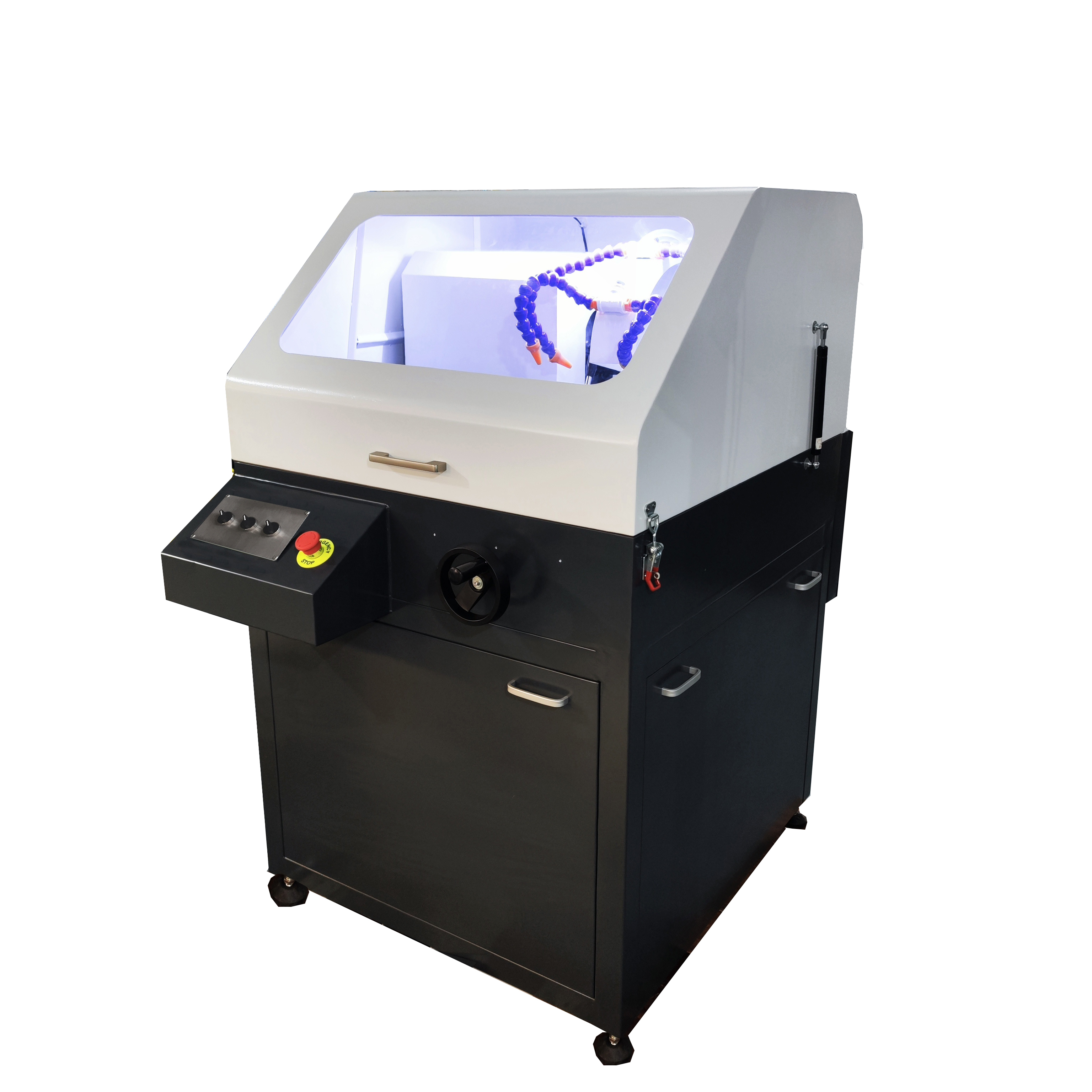 QG-5A手动金相切割机 - 立地一体式，自动循环冷却，精确定位切割